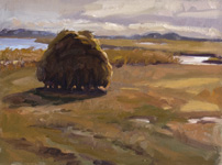 Hay Cock, Plum Island, MA, painting by Susan Jaworski-Stranc